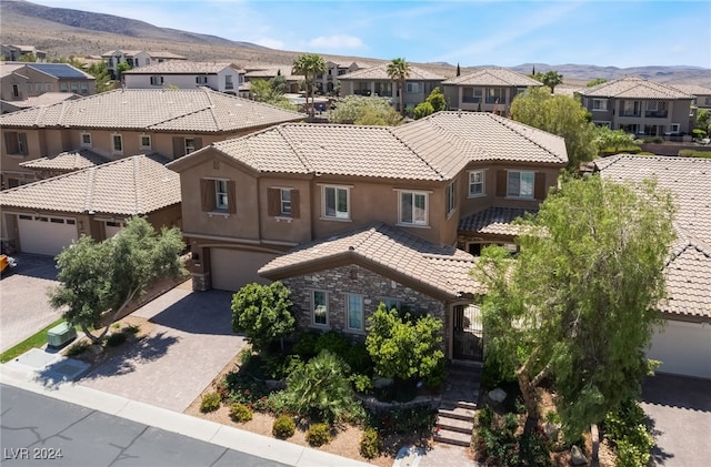 2804 Josephine Dr, Henderson, NV 89044 - aerial view of residential area featuring a mountain backdrop