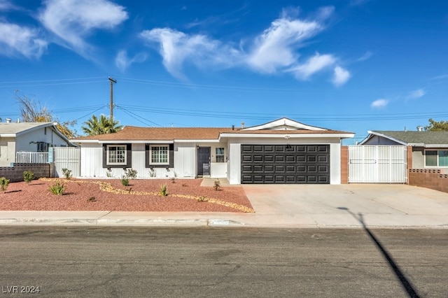 ranch-style house with a garage