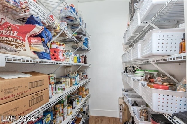 view of pantry