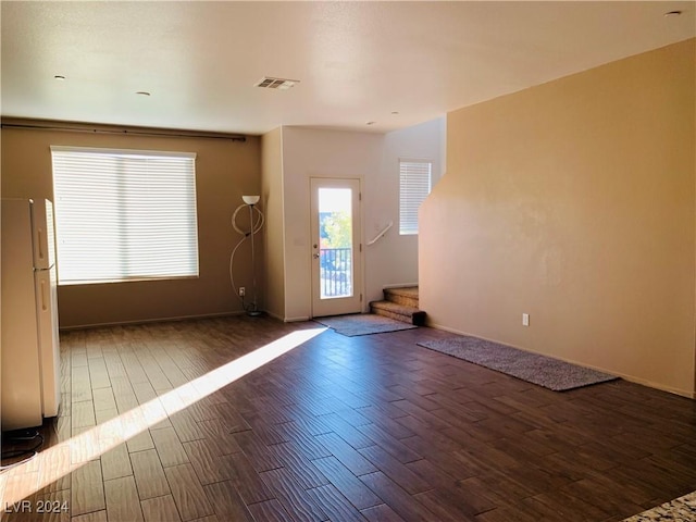 interior space featuring dark hardwood / wood-style flooring