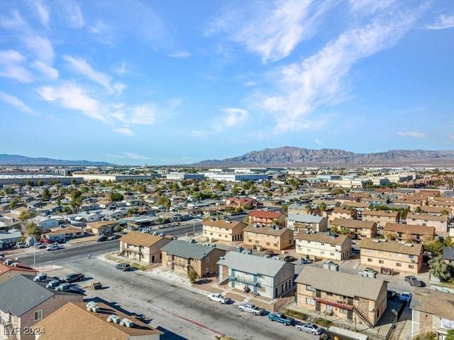 4740 Corsaire Ave, Las Vegas, NV 89115 - aerial view of residential area featuring mountains