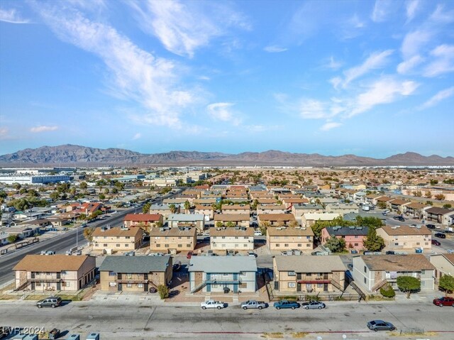 4740 Corsaire Ave, Las Vegas, NV 89115 - aerial view of residential area with a mountain backdrop