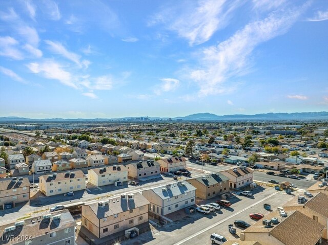 4740 Corsaire Ave, Las Vegas, NV 89115 - aerial perspective of suburban area with a mountain backdrop