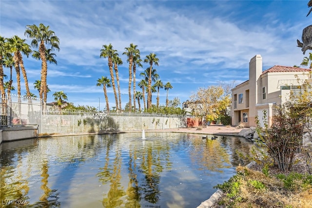 view of water feature