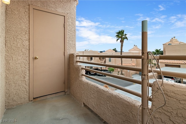 view of balcony