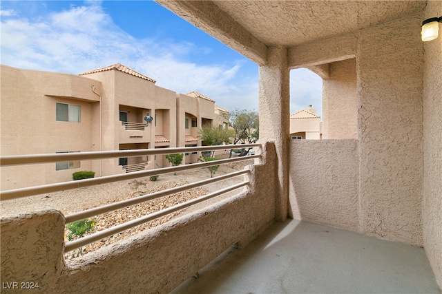 view of balcony