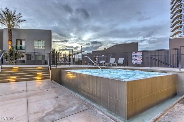 4525 Dean Martin Dr Unit 302, Las Vegas, NV 89103 - view of pool with an outdoor hot tub