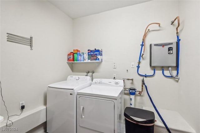 laundry area featuring independent washer and dryer