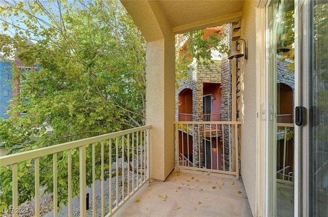 view of balcony