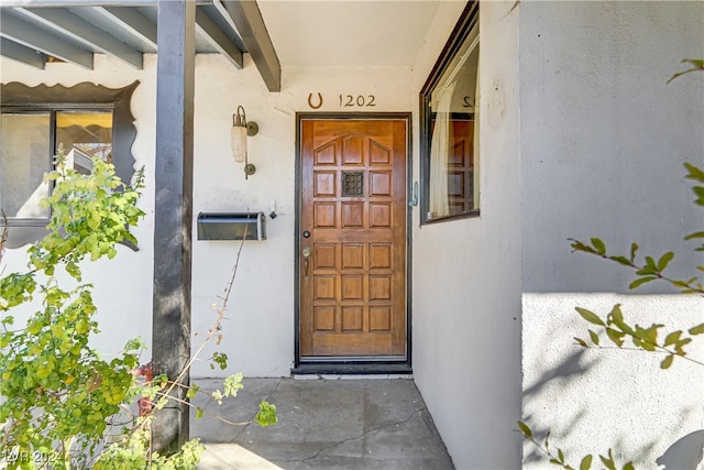 view of entrance to property