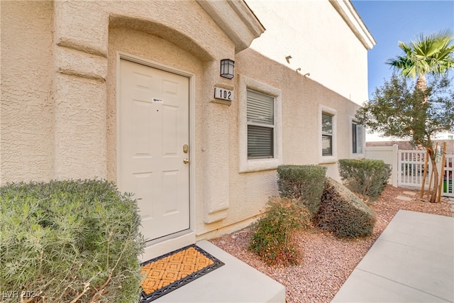 view of property entrance