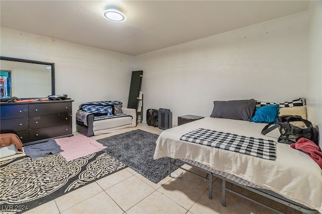 view of tiled bedroom