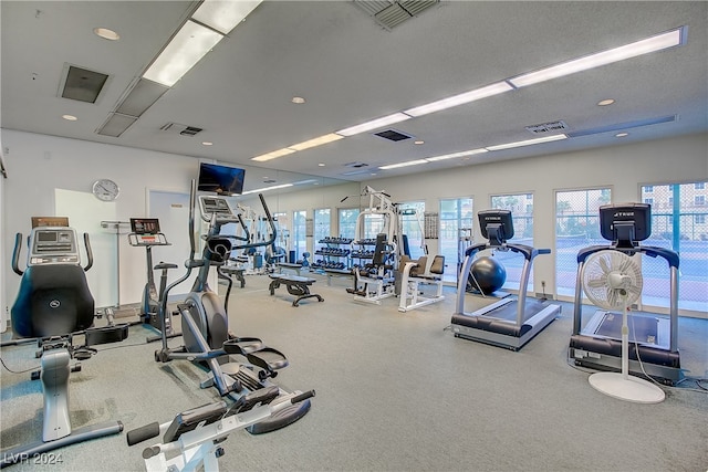 view of workout area