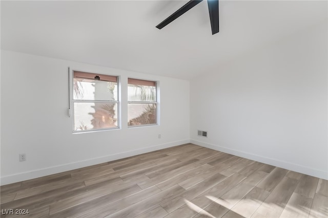 empty room featuring light hardwood / wood-style floors