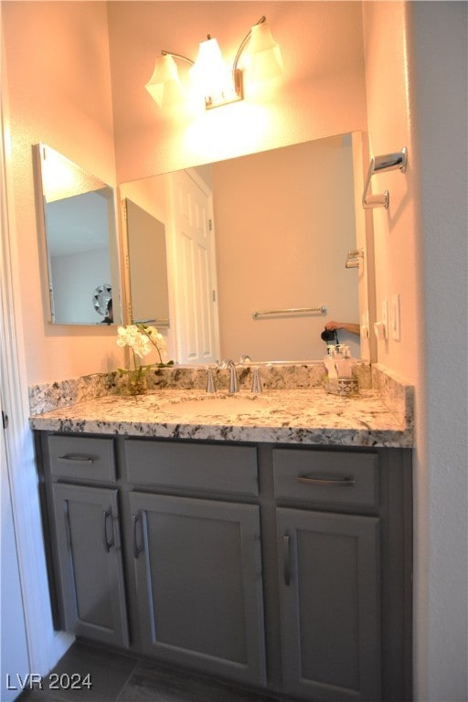 bathroom with vanity