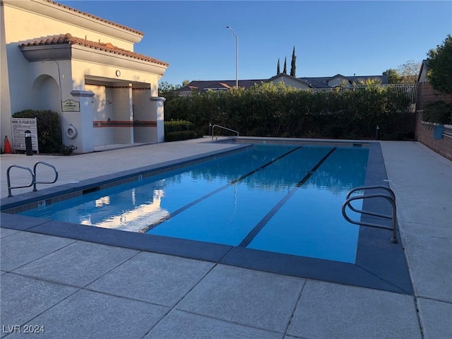 view of pool with a patio