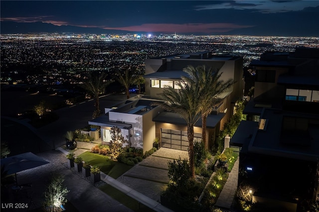 1100 Spirit Rock Dr, Henderson, NV 89012 - view of aerial view at dusk