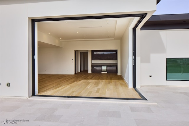 interior space featuring light hardwood / wood-style floors