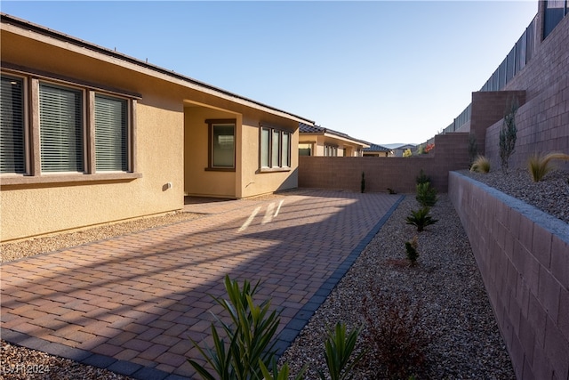 exterior space with a patio