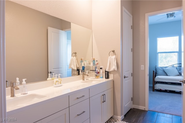 bathroom with vanity