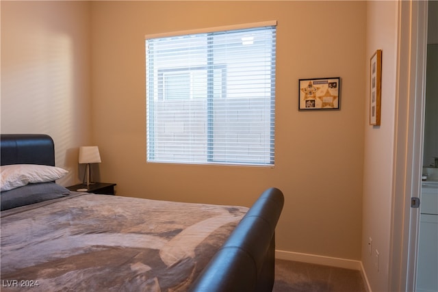 bedroom featuring carpet