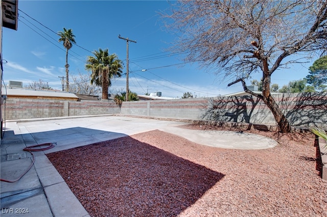 view of yard featuring a patio