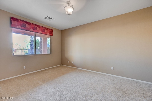 view of carpeted empty room