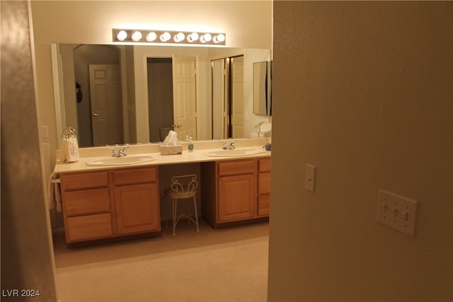 bathroom with vanity