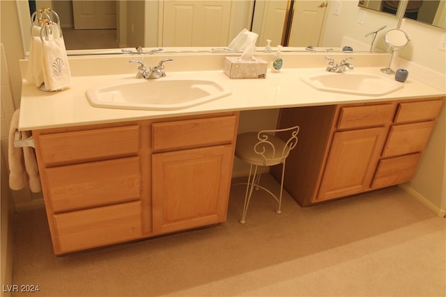 bathroom with vanity