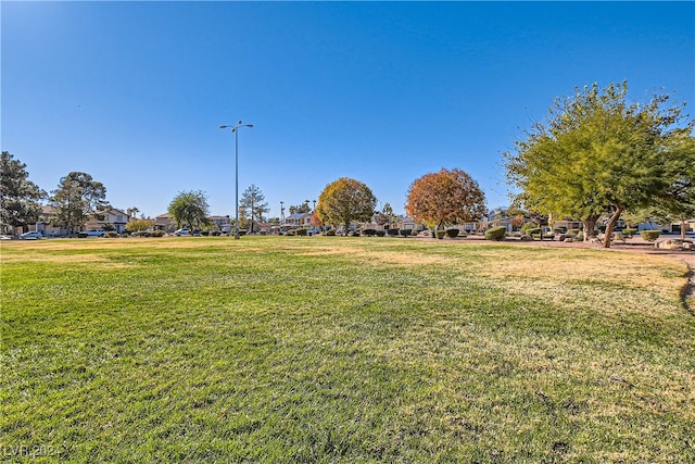 view of home's community featuring a yard