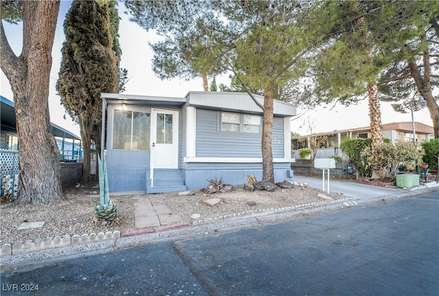 view of manufactured / mobile home