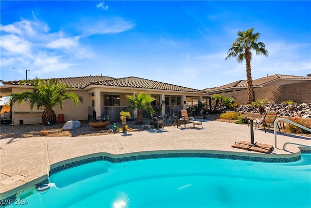 view of pool with a patio