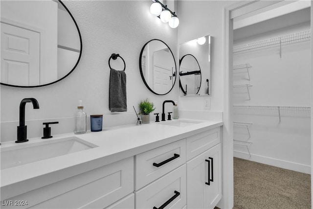 bathroom featuring vanity