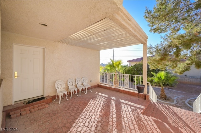 view of patio / terrace featuring a porch