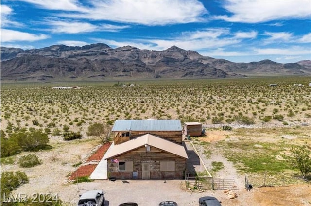 property view of mountains with a rural view