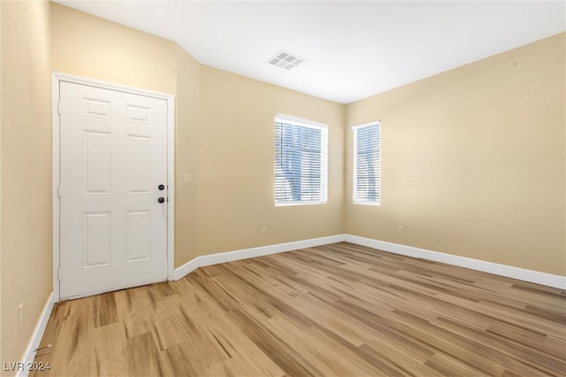 entryway featuring light wood-type flooring