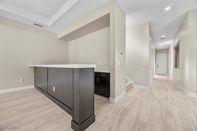 hallway featuring light hardwood / wood-style flooring