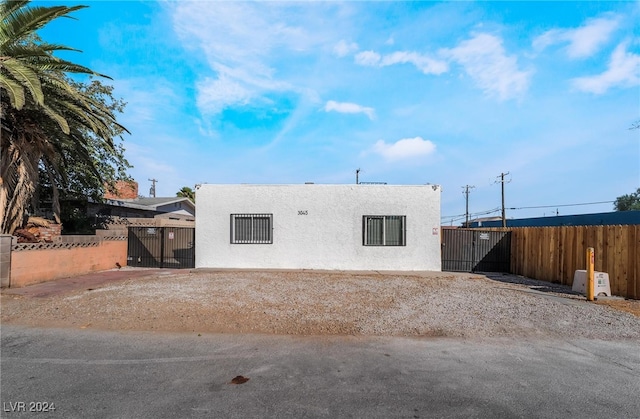 view of rear view of property