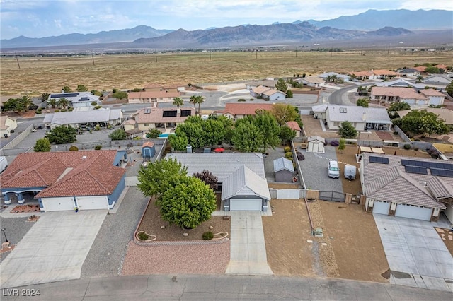 aerial view featuring a mountain view