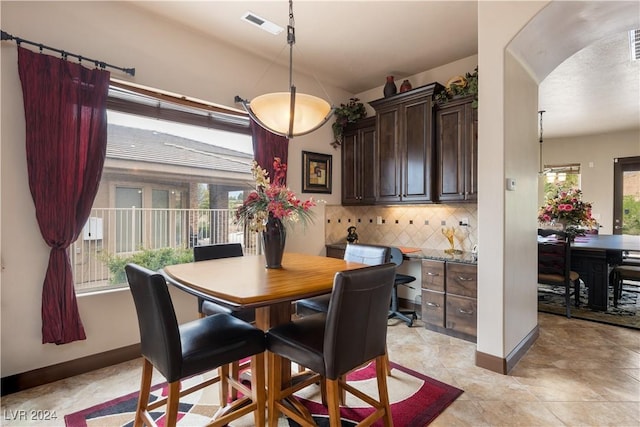 view of dining room