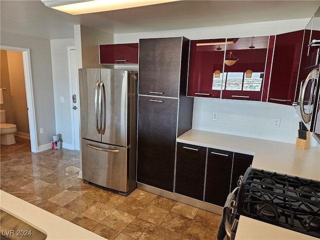 kitchen with stainless steel appliances