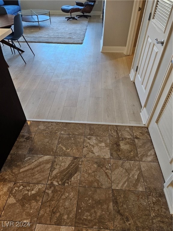 interior space featuring wood-type flooring