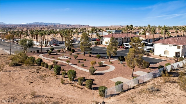 view of property's community with a mountain view