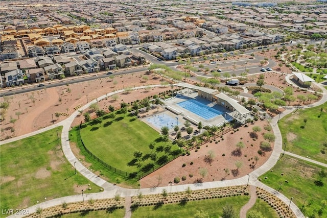 bird's eye view featuring a residential view