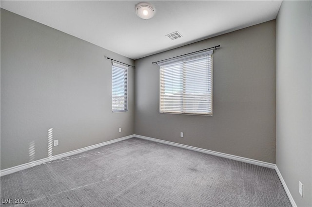 view of carpeted empty room