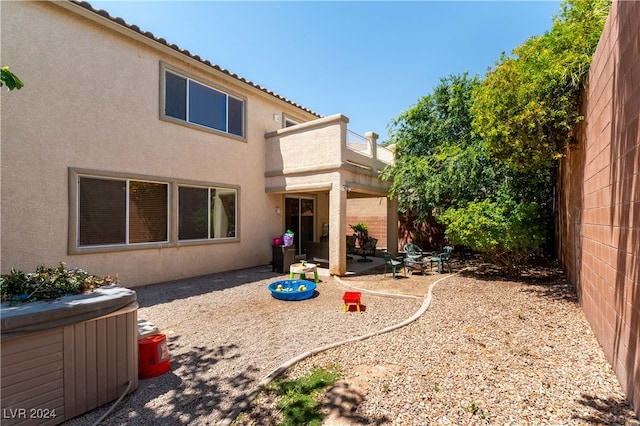 exterior space with a patio