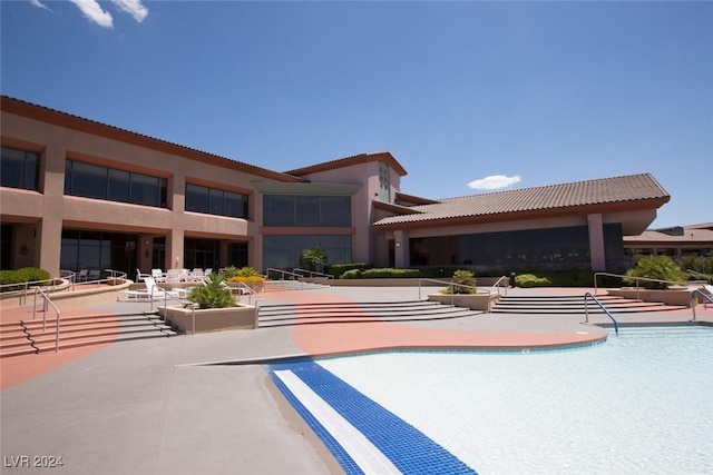 view of pool with a patio area