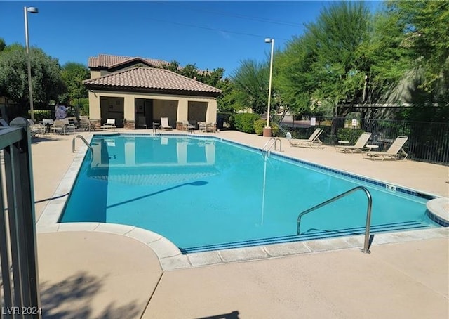 view of pool with a patio