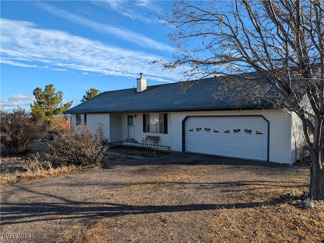 ranch-style house with a garage