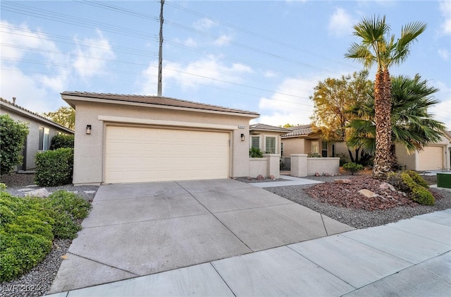 view of front of house featuring a garage